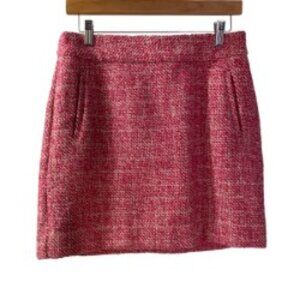 Banana Republic Pink Tweed Skirt Medium